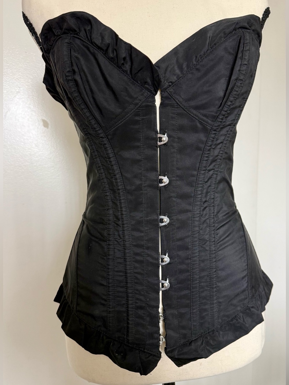 Agent Provocateur Vintage 2000’s Y2K Black Gwendolyn Corset M A/B
